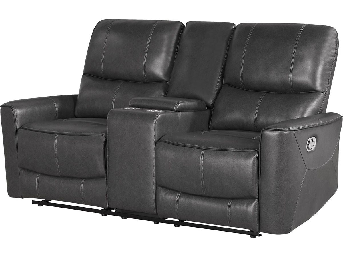 Global 72" Reclining Loveseat - Charcoal