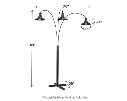 Sheriel - Metal Arc Lamp  - Black