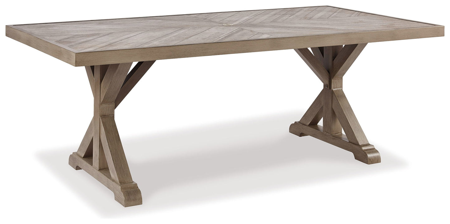 Beachcroft - Rect Dining Table W/Umb Opt