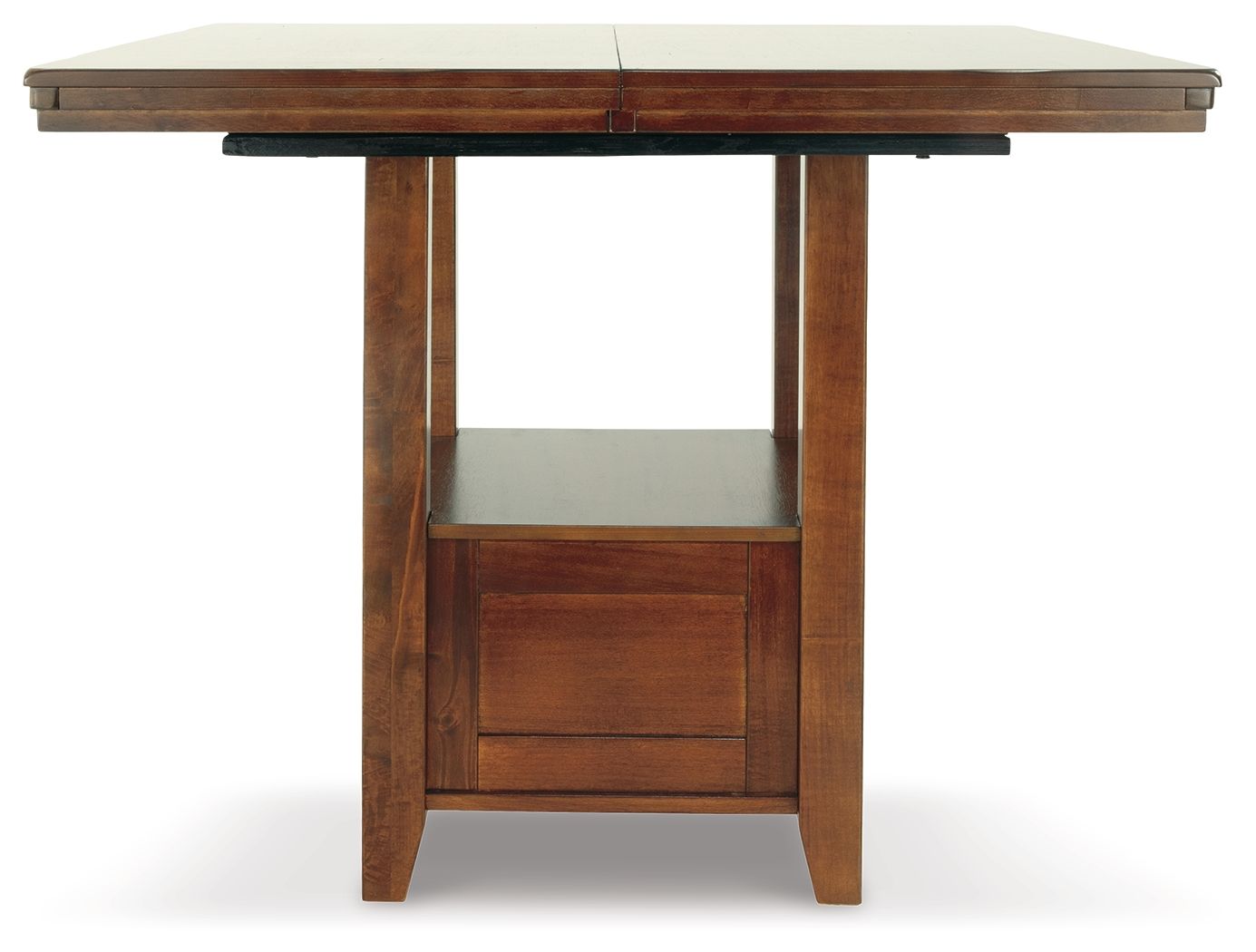 Ralene - Rectangular Dining Room Counter Extension Table - Medium Brown
