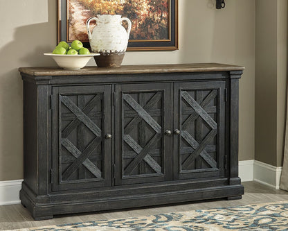 Tyler Creek - Black / Gray - Dining Room Server