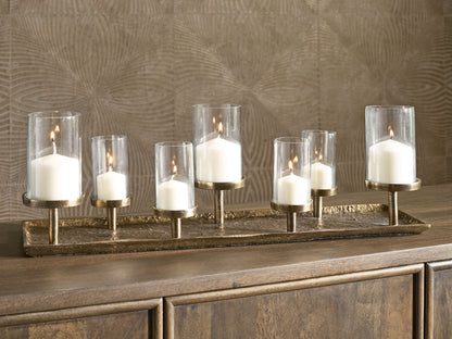 Wallmond - Antique Brass Finish - Candle Holder