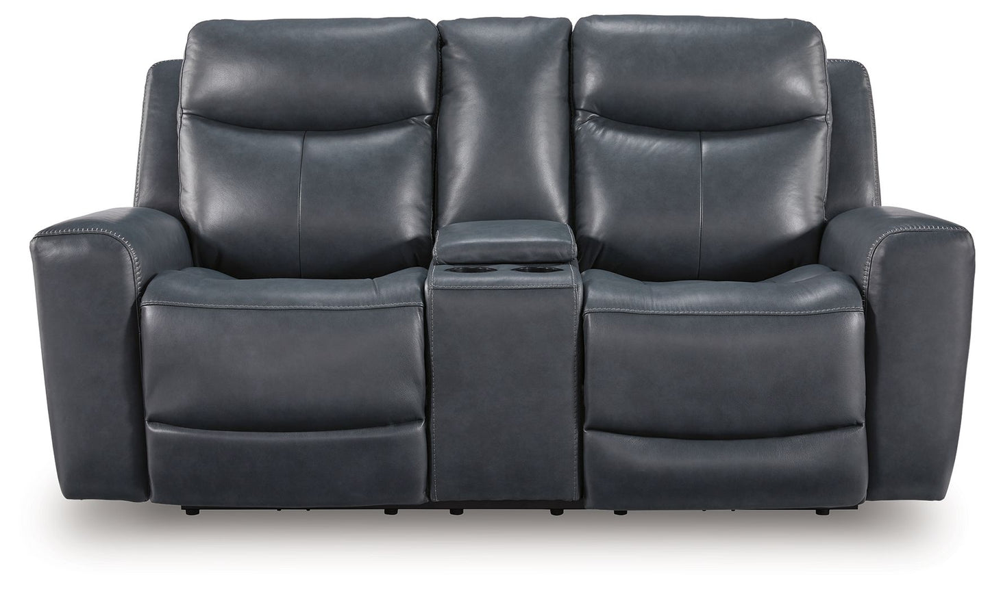 Next Move - Power Reclining Loveseat With Console / Adjustable Headrest