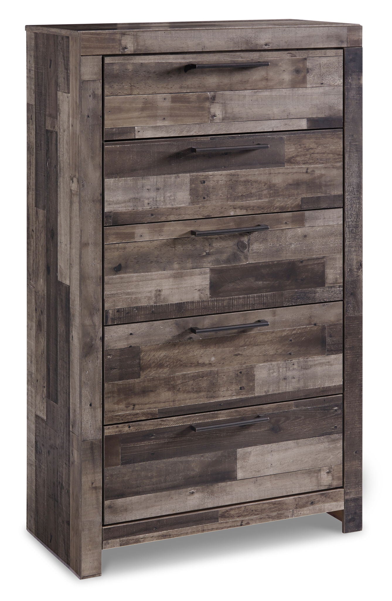 Derekson - Five Drawer Chest - Multi Gray