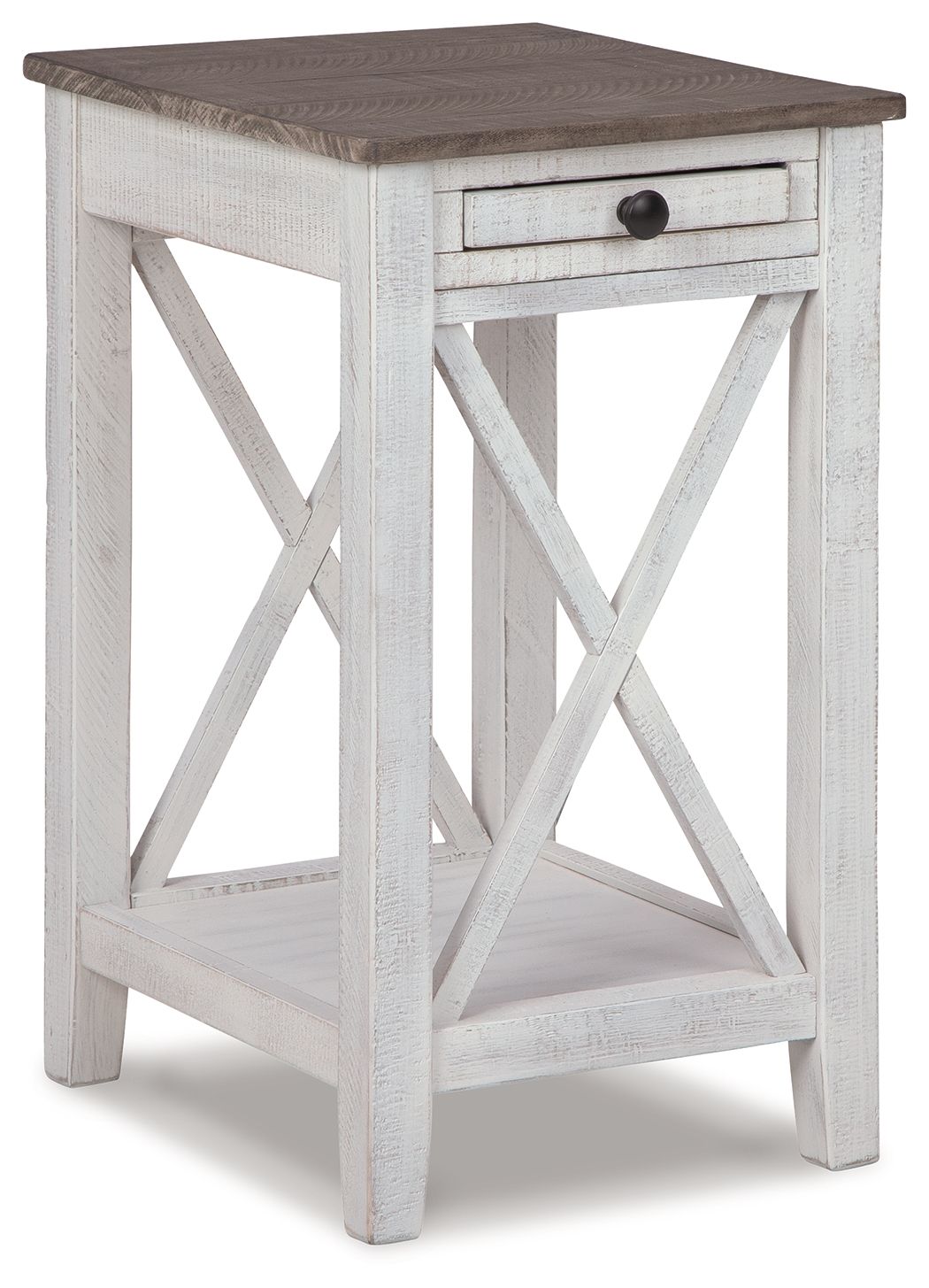 Adalane - Accent Table - White / Gray