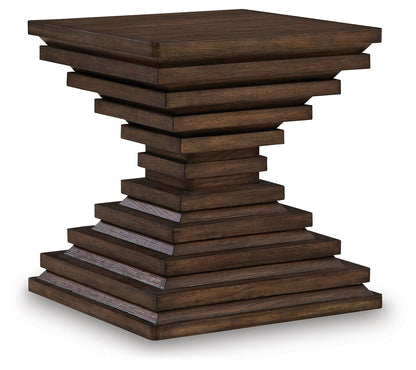 Hannodream - Square End Table - Warm Brown