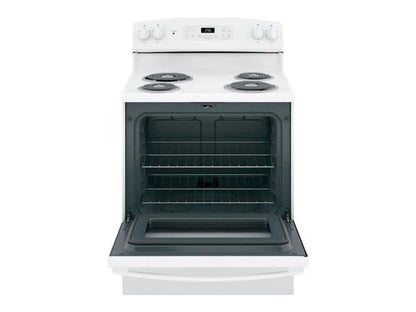 GE 30" Freestanding Electric Range With 4 Coil Elements - White