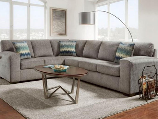 Affordable Silverton - Left Arm Facing Sectional - Pewter