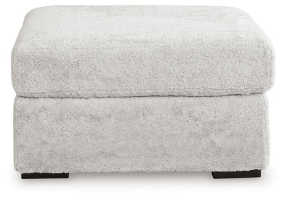 Cuddle Plush - Oversized Accent Ottoman - Arctic