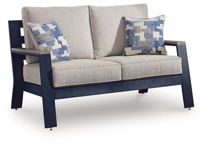 East Beach - Loveseat With Cushion - Blue