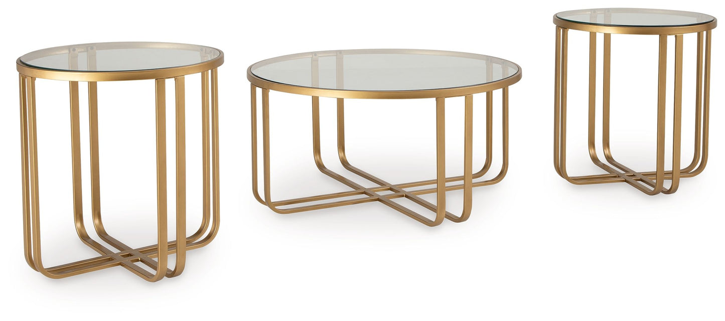 Milloton - Occasional Table Set (Set of 3) - Gold