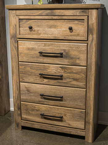 Rusticott - Brown - Five Drawer Chest