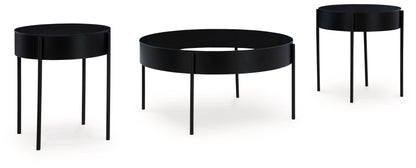 Ardoline - Occasional Table Set (Set of 3) - Black