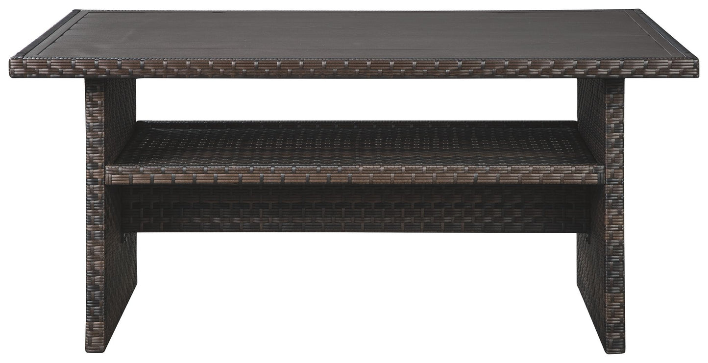 Easy Isle - Dark Brown / Beige - RECT Multi-Use Table