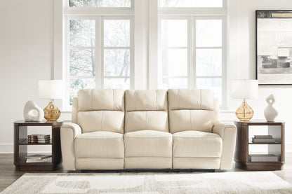 Dahlmoore - Power Reclining Sofa - Almond