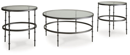 Kellyco - Occasional Table Set (Set of 3) - Gunmetal