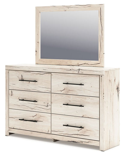 Lawroy - Dresser And Mirror - Light Natural