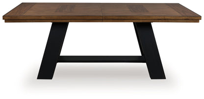 Greddinton - Dining Extension Table - Brown / Black